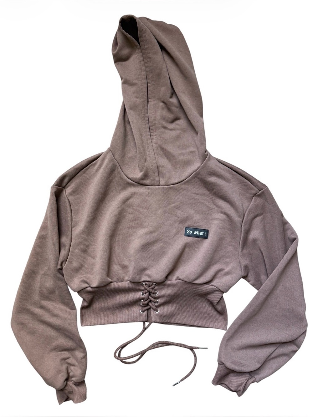 Shein ‘So What’ Cropped Sweatshirt